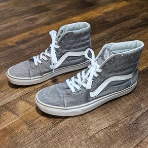 Men's size 10.5 grey sk8-HI vans